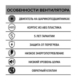 Вентилятор накладной ERA DiCiTi SILENT 4C Matt White d100